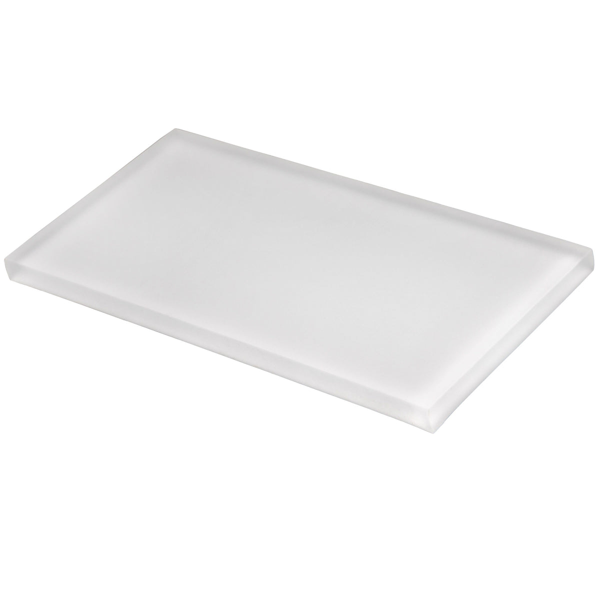 Apollo Tile (Sample) White 3-in x 6-in Matte Glass Brick Subway Floor and Wall Tile