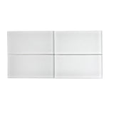Apollo Tile (Sample) White 3-in x 6-in Matte Glass Brick Subway Floor and Wall Tile