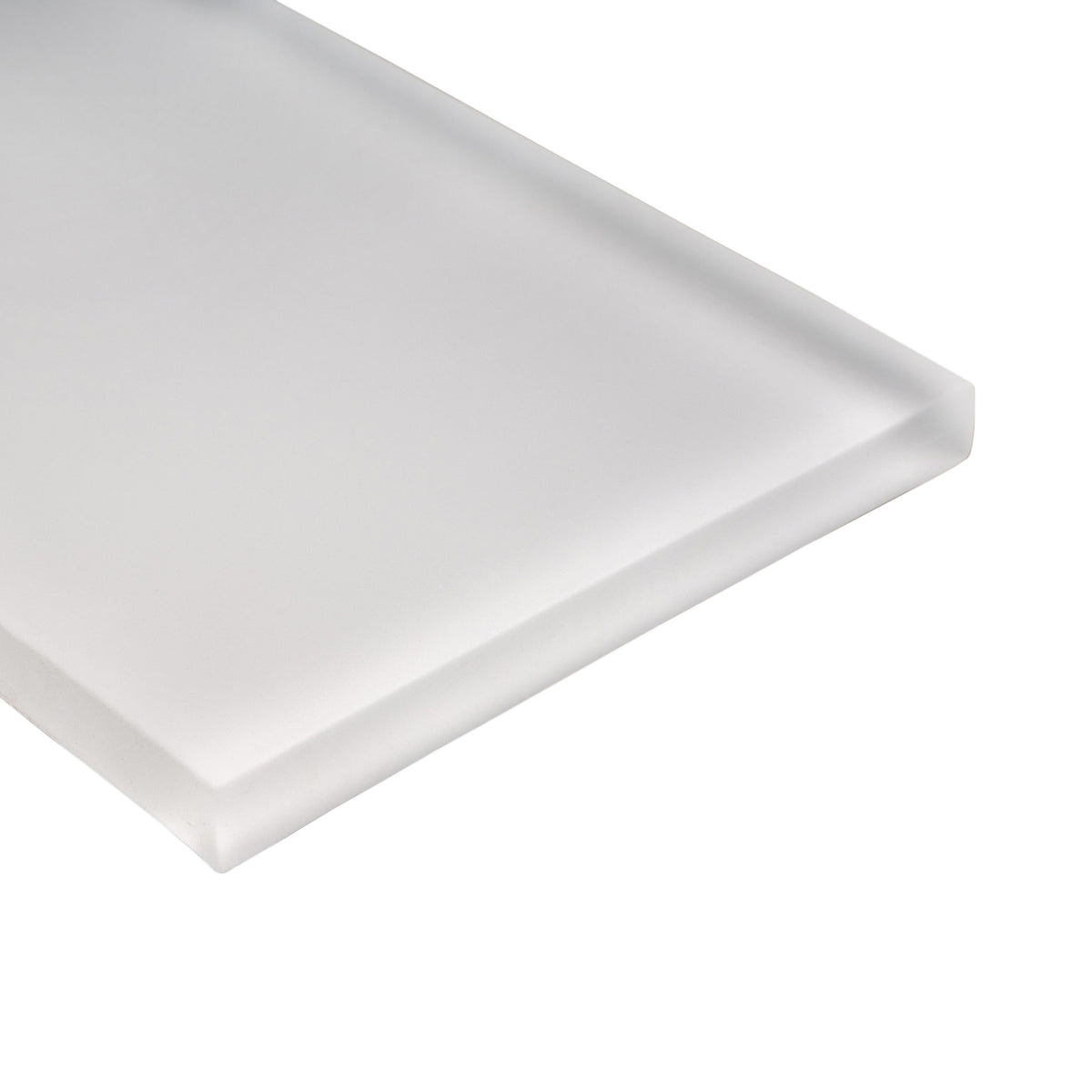 Apollo Tile (Sample) White 3-in x 6-in Matte Glass Brick Subway Floor and Wall Tile