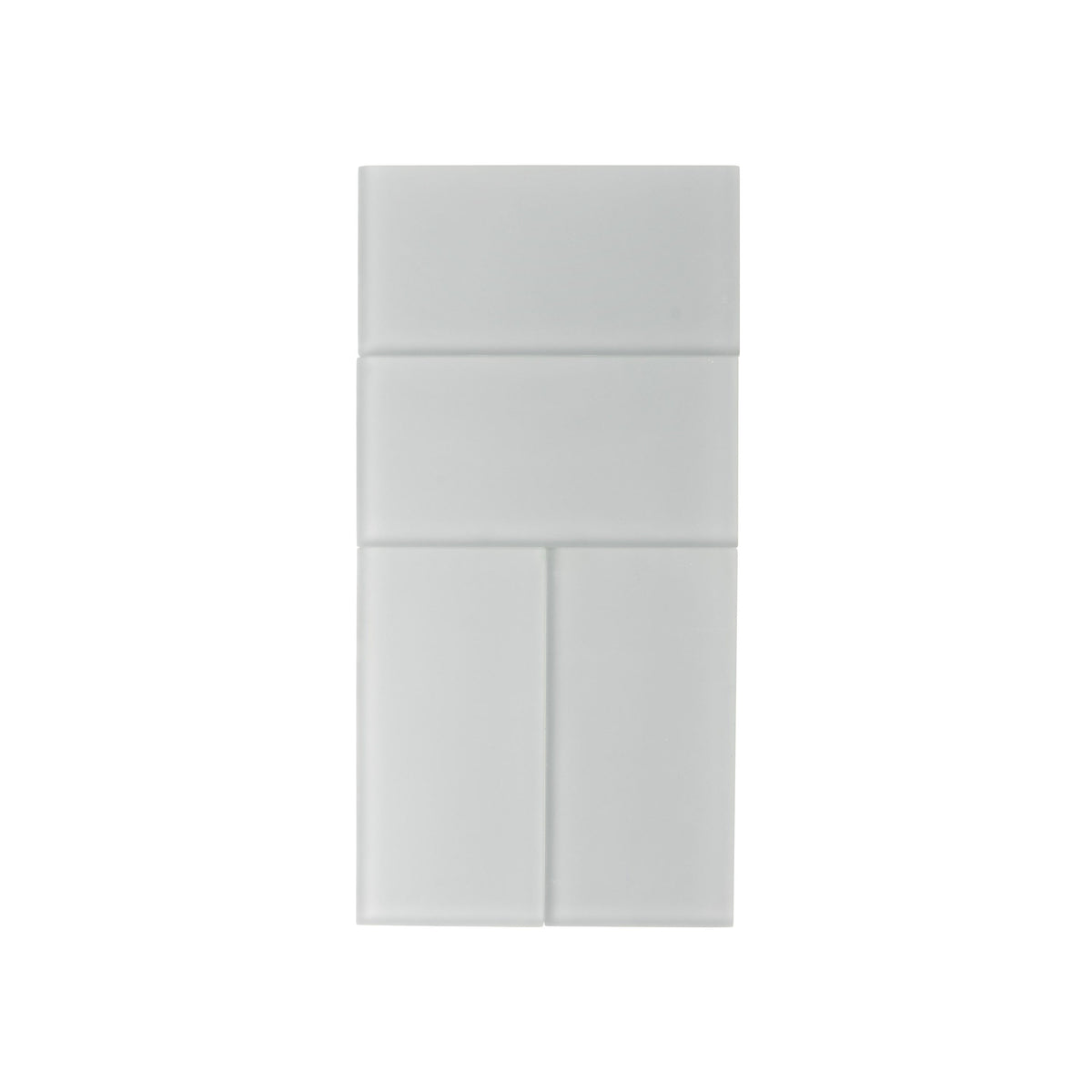 Apollo Tile (Sample) Blue 3-in x 6-in Matte Glass Brick Subway Floor and Wall Tile