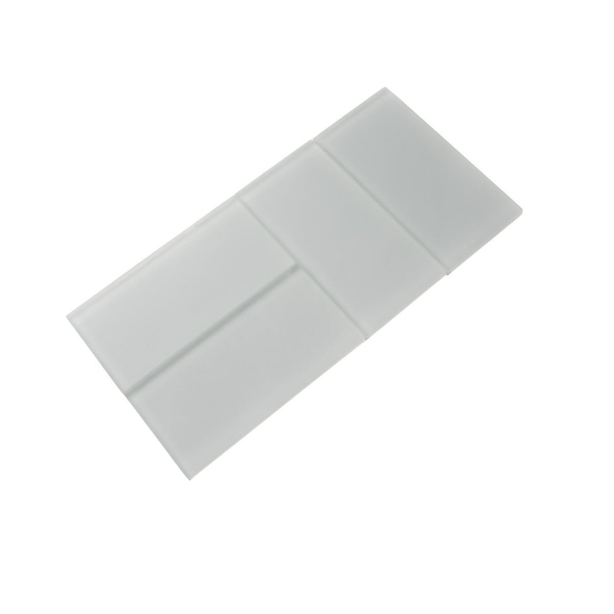 Apollo Tile (Sample) Blue 3-in x 6-in Matte Glass Brick Subway Floor and Wall Tile