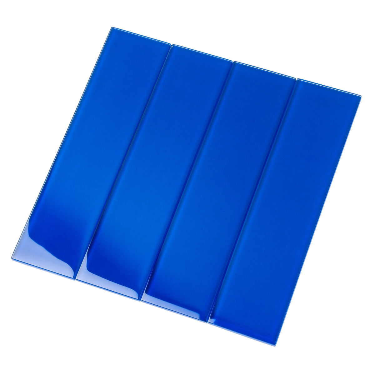 Apollo Tile (Sample) Wall Tile Royal Blue 3-in x 12-in Glossy Glass Brick Subway Wall Tile