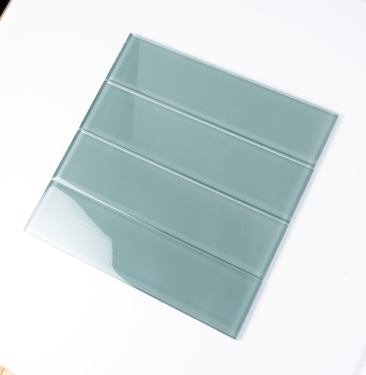 Apollo Tile (Sample) Wall Tile Stone Gray 3-in x 12-in Glossy Glass Brick Subway Wall Tile