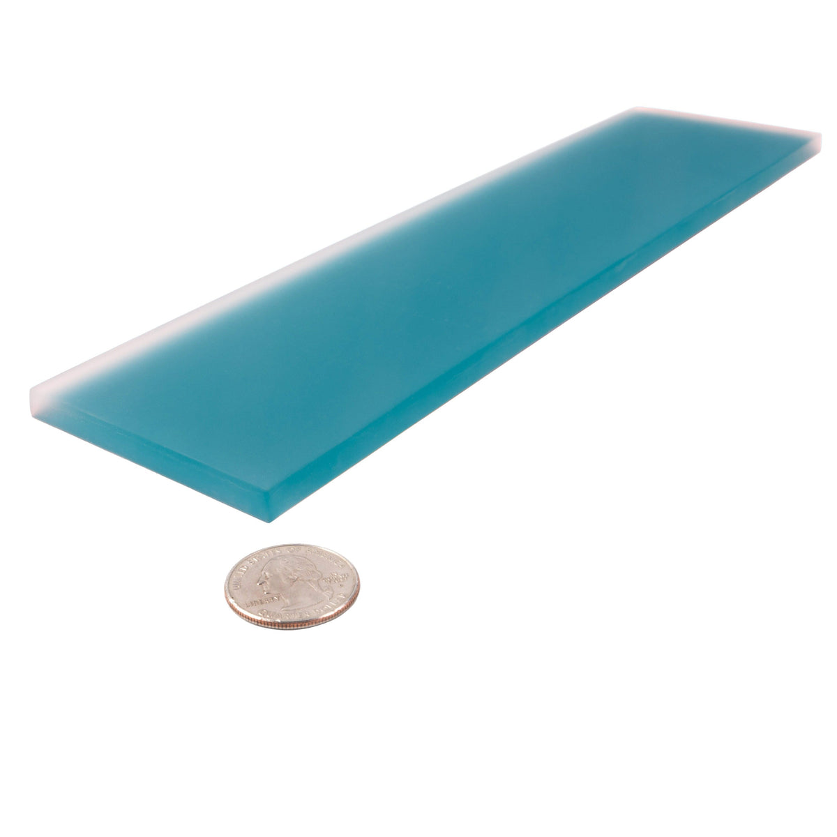 Apollo Tile (Sample) Wall Tile Cerulean Blue 3-in x 12-in Matte Glass Brick Subway Wall Tile