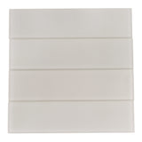 Apollo Tile (Sample) Wall Tile Abalone Gray 3-in x 12-in Matte Glass Brick Subway Wall Tile