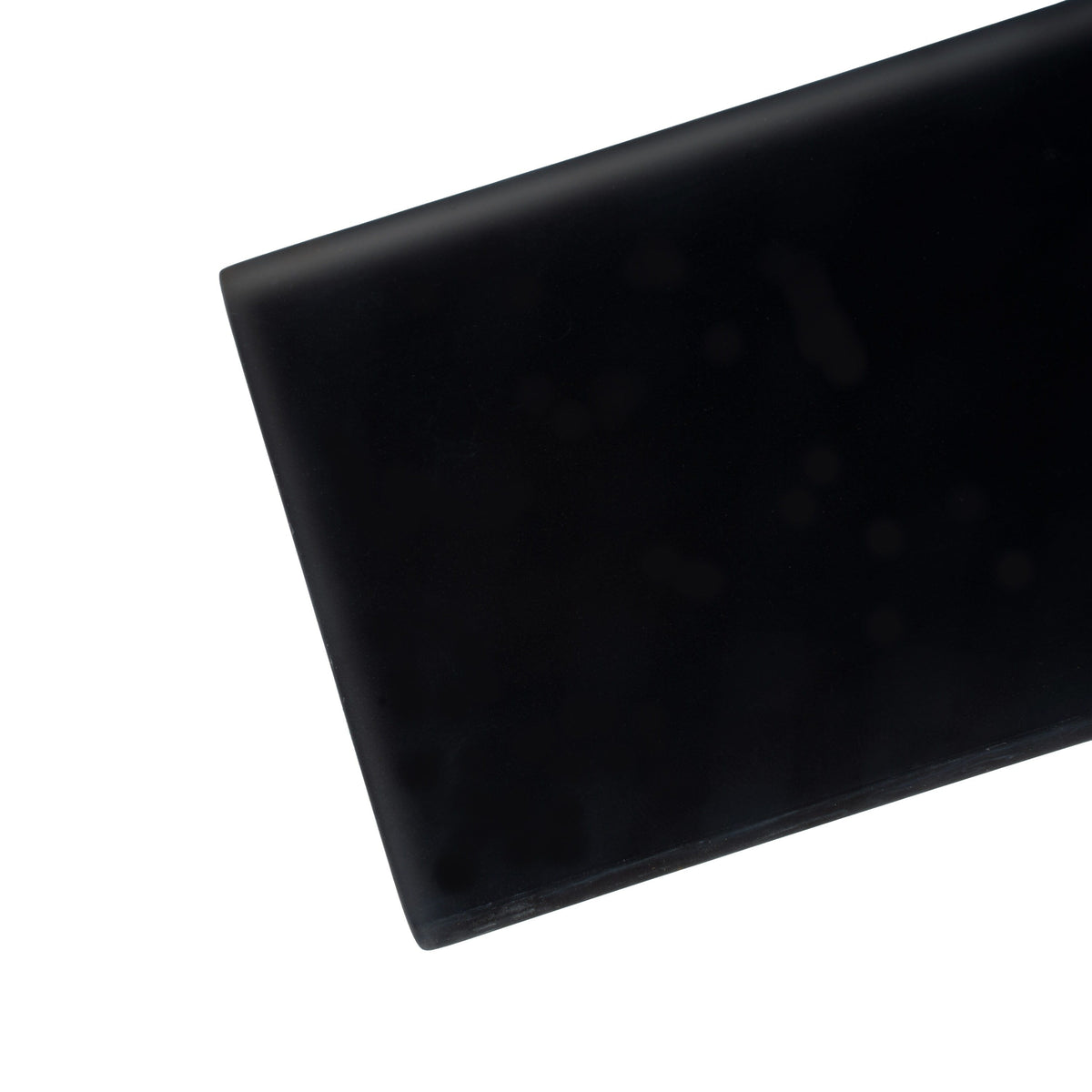 Apollo Tile (Sample) Wall Tile Black 4-in x 6-in Matte Glass Subway Wall Tile