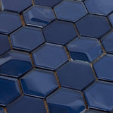 Elida Ceramica Skylight Hex 12-in x 12-in Glossy Glass Mosaic Wall Tile (0.97-sq ft per sheet)