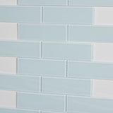 Elida Ceramica Skylight Subway 12-in x 12-in Glossy Glass Mosaic Wall Tile