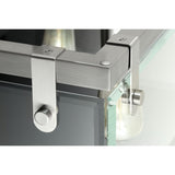 Progress Lighting Glayse 5-Light Brushed Nickel Linear Kitchen Island Light with Clear Beveled Glass