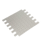 Apollo Tile (Sample) Colorway Beige 4-in x 4-in Glossy Glass Brick Subway Floor and Wall Tile