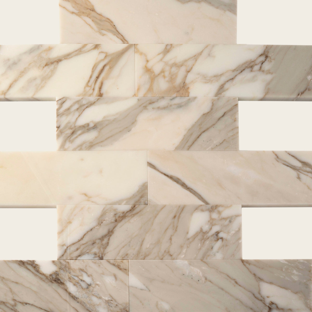 Apollo Tile (Sample) Floor and Wall Tile White 4-in x 4-in Polished Marble Subway Floor and Wall Tile