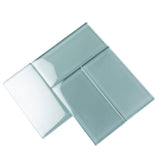 Apollo Tile (Sample) Wall Tile Stone Gray 3-in x 6-in Glossy Glass Brick Subway Wall Tile