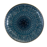 Deepsea Mozaic 16-Piece Modern Sea Blue Stoneware Dinnerware Set (Service for 4)