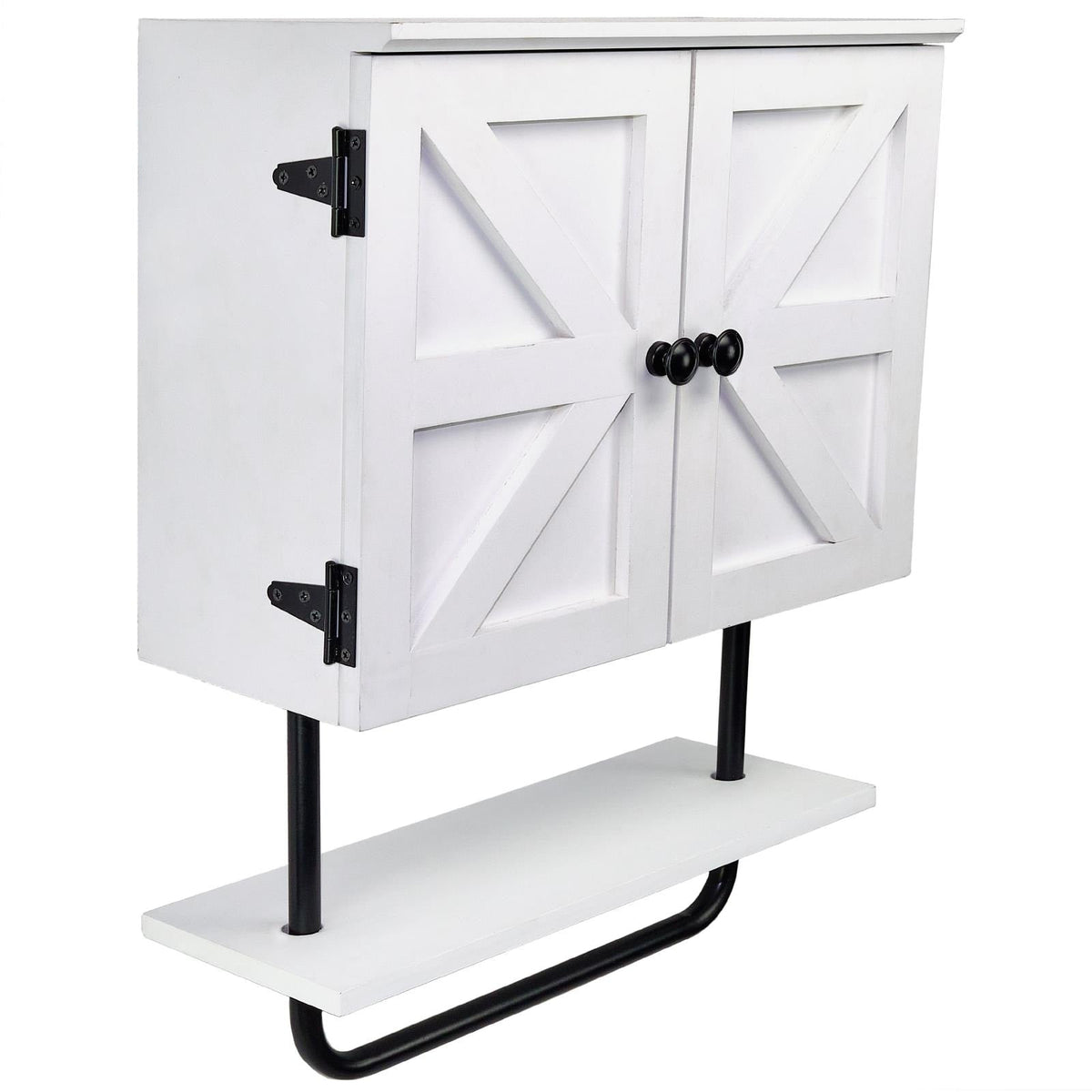 Excello Global Products 17 x 21 x 8 Barndoor Soft Close Bathroom Wall Cabinet
