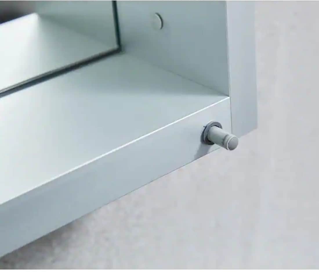 Forclover KF 48-in x 36-in Surface/Recessed Mount Satin Mirrored Soft Close Medicine Cabinet