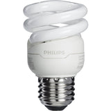 Philips 40-Watt Equivalent CFL MiniTwister Light Bulb, Soft/Bright White 3500K, Medium Base (4-Pack)