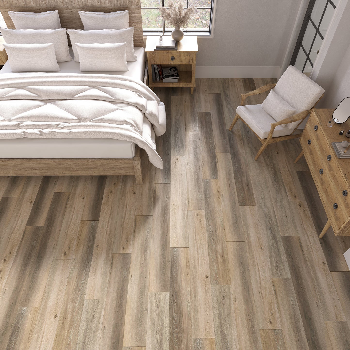 Lucida USA Maxcore Jasper 7-3/32-in Wide x 5-1/2-mm Thick Waterproof Interlocking Luxury Vinyl Plank Flooring (24.5-sq ft)