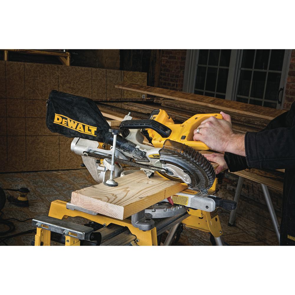 20-Volt MAX Lithium-Ion Cordless 7-1/4 in. Miter Saw with Battery 4Ah and Charger w/ Bonus Jigsaw - Super Arbor