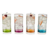 Impressions Colors 16.5 oz. 4-piece Cooler Glass Set