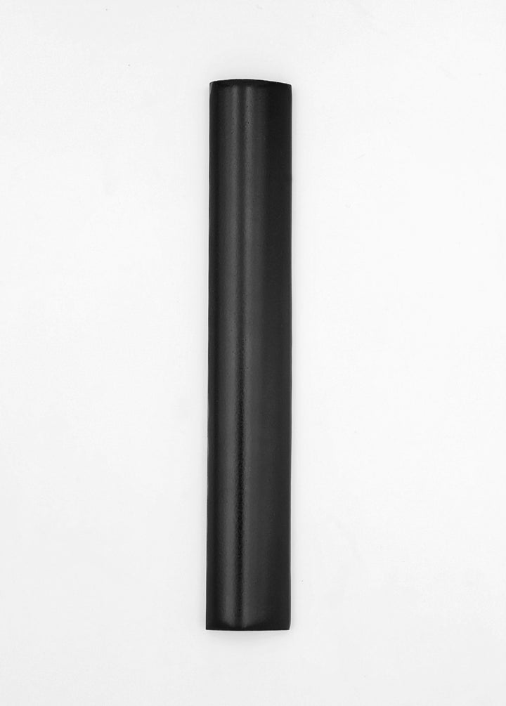 Apollo Tile 10-Pack Black 1/2-in x 8-in Ceramic Bullnose Tile (0.667-sq. ft/ Carton)