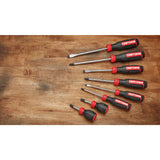 CRAFTSMAN 8-Piece Bi-Material Handle Screwdriver Set, Black Oxide Tip