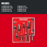 CRAFTSMAN 8-Piece Bi-Material Handle Screwdriver Set, Black Oxide Tip