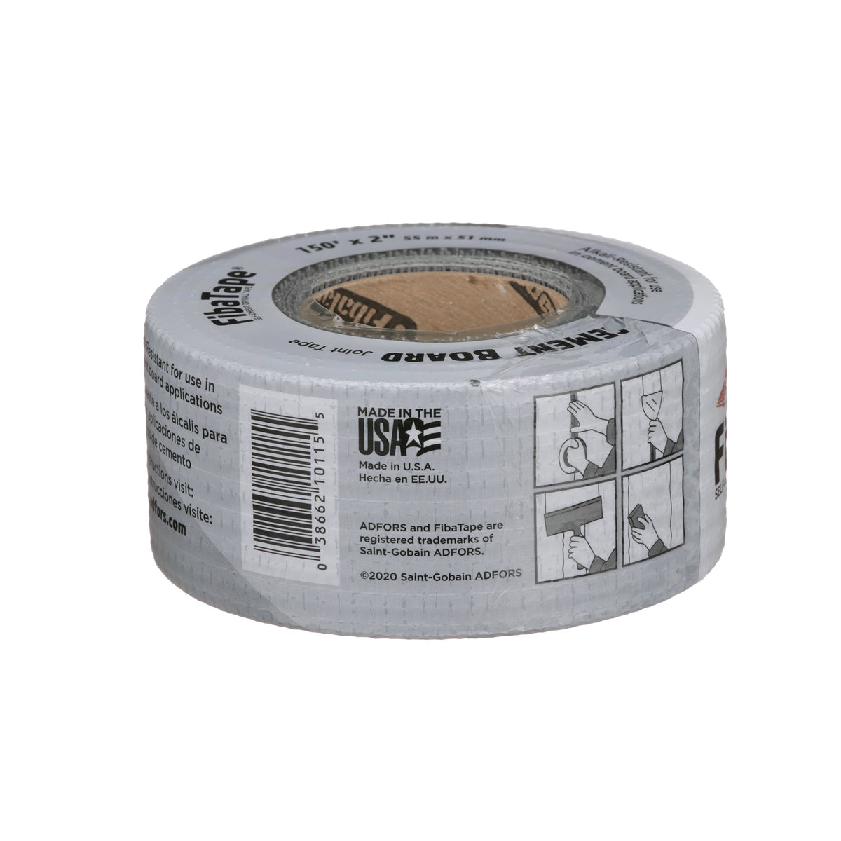 Saint-Gobain ADFORS FibaTape Alkali 2-in x 150-ft Mesh Construction Self-adhesive Drywall Cement Board Tape
