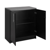Prepac Elite 32-in W x 35.75-in H Wood Composite Black Freestanding Utility Storage Cabinet