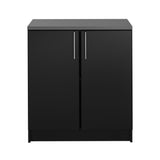Prepac Elite 32-in W x 35.75-in H Wood Composite Black Freestanding Utility Storage Cabinet