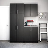 Prepac Elite 32-in W x 35.75-in H Wood Composite Black Freestanding Utility Storage Cabinet