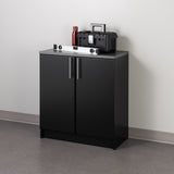 Prepac Elite 32-in W x 35.75-in H Wood Composite Black Freestanding Utility Storage Cabinet