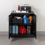 Prepac Elite 32-in W x 35.75-in H Wood Composite Black Freestanding Utility Storage Cabinet