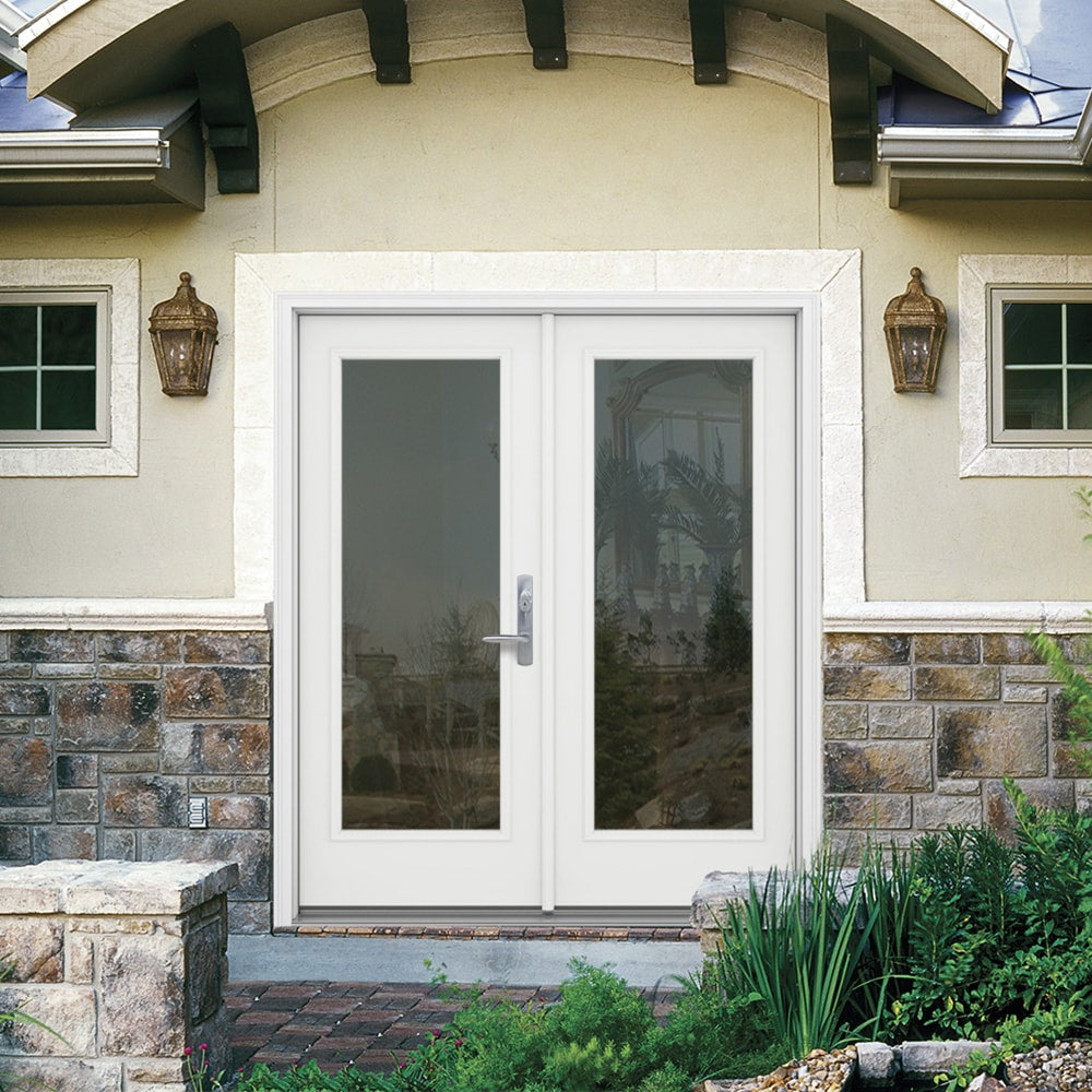 JELD-WEN 60-in x 80-in Fiberglass French, Left-hand inswing – additional view 2