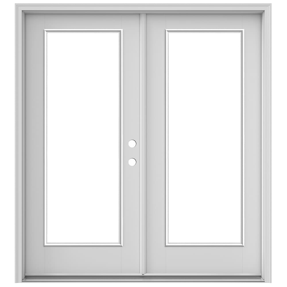 JELD-WEN 60-in x 80-in Fiberglass French, Left-hand inswing – primary product view