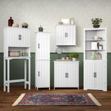 RiverRidge Monroe 23.63-in x 23.75-in x 8.69-in White Soft Close Bathroom Wall Cabinet