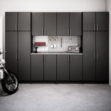 Prepac Elite 32-in W x 35.75-in H Wood Composite Black Freestanding Utility Storage Cabinet
