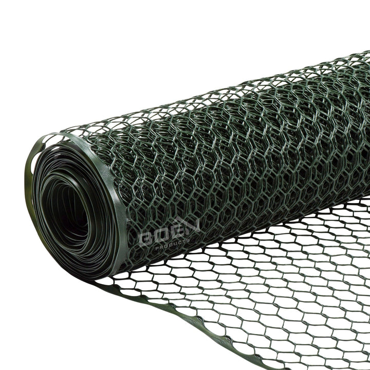 BOEN 50-Feet x 4-Feet Green Plastic Hex Netting Fencing
