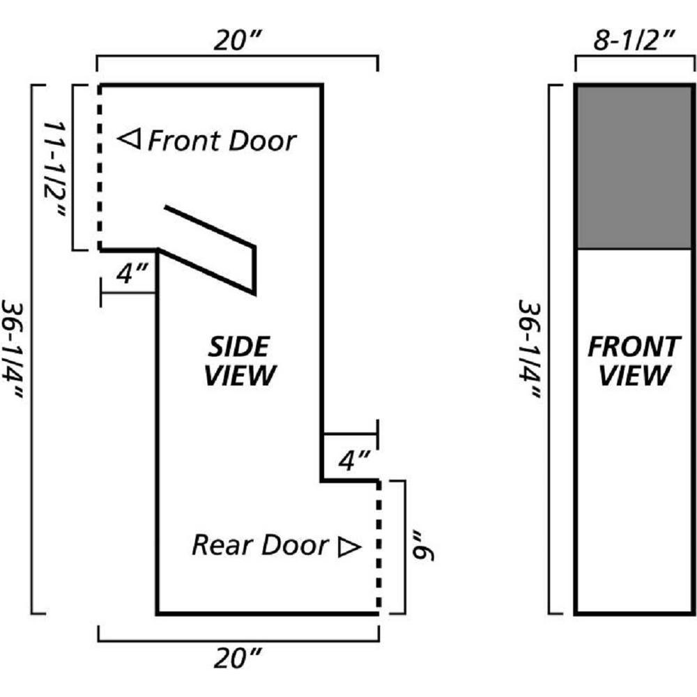 Manchester Antique Copper Column Mount Locking Drop Chute Mailbox with Plain Door Faceplate - Super Arbor