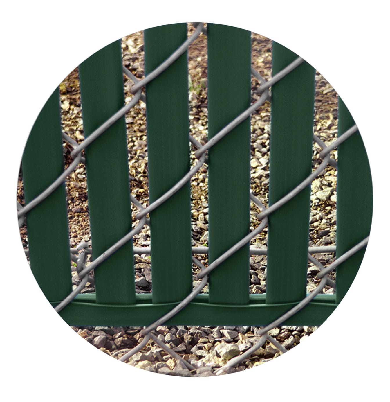 Pexco 6-ft H x 1-3/8-in W Green Hdpe Chain Link Fence Slat 78-Pack