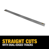 DEWALT TrackSaw Guide Rail, 102-in Dual-Edged Track (DWS5023)