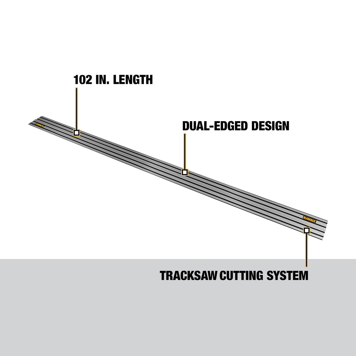 DEWALT Guide Rail, 102-in TrackSaw Cutting System