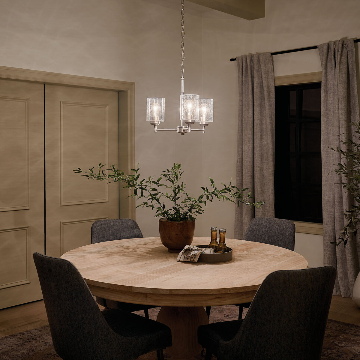 Kichler Winslow 3-Light Brushed Nickel Modern/Contemporary Chandelier