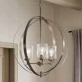 Kichler Winslow 3-Light Brushed Nickel Modern/Contemporary Cage Chandelier