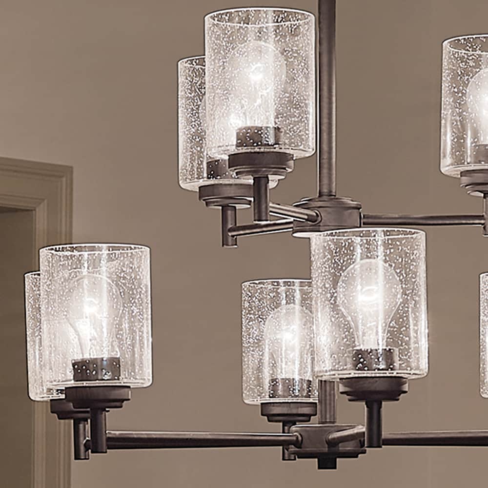 Kichler Winslow 9-Light Black Modern/Contemporary Chandelier