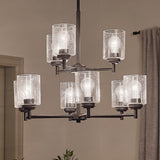 Kichler Winslow 9-Light Black Modern/Contemporary Chandelier
