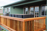 2-in x 48-in Redwood Wood Square Deck Baluster