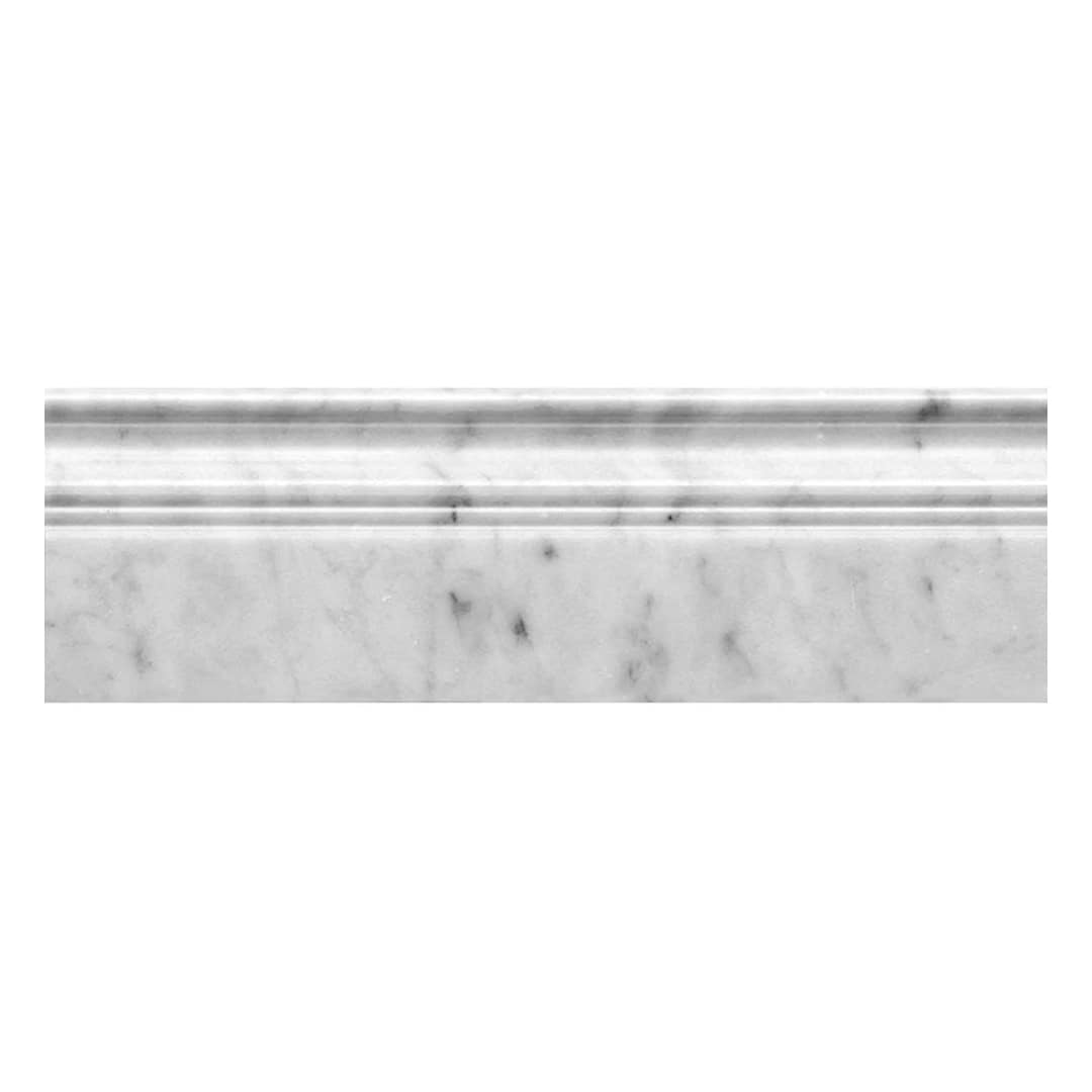 Apollo Tile 10-Pack White 4-in x 12-in Marble Baseboard Tile (3.33-sq. ft/ Carton)