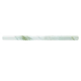 Apollo Tile 10-Pack Snow White 1-in x 12-in Marble Pencil Tile (0.667-sq. ft/ Carton)