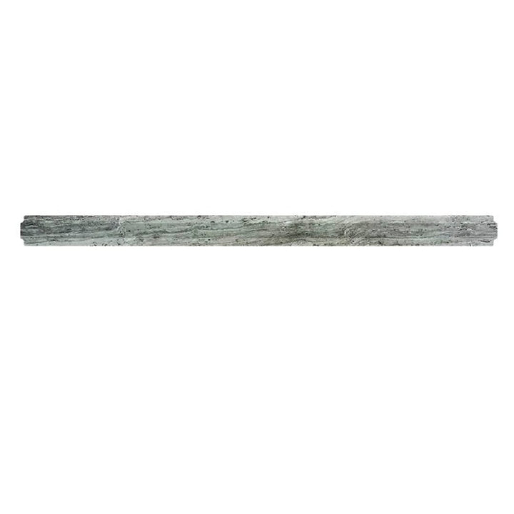 Apollo Tile 10-Pack Gray 1-in x 12-in Marble Pencil Tile (0.667-sq. ft/ Carton)