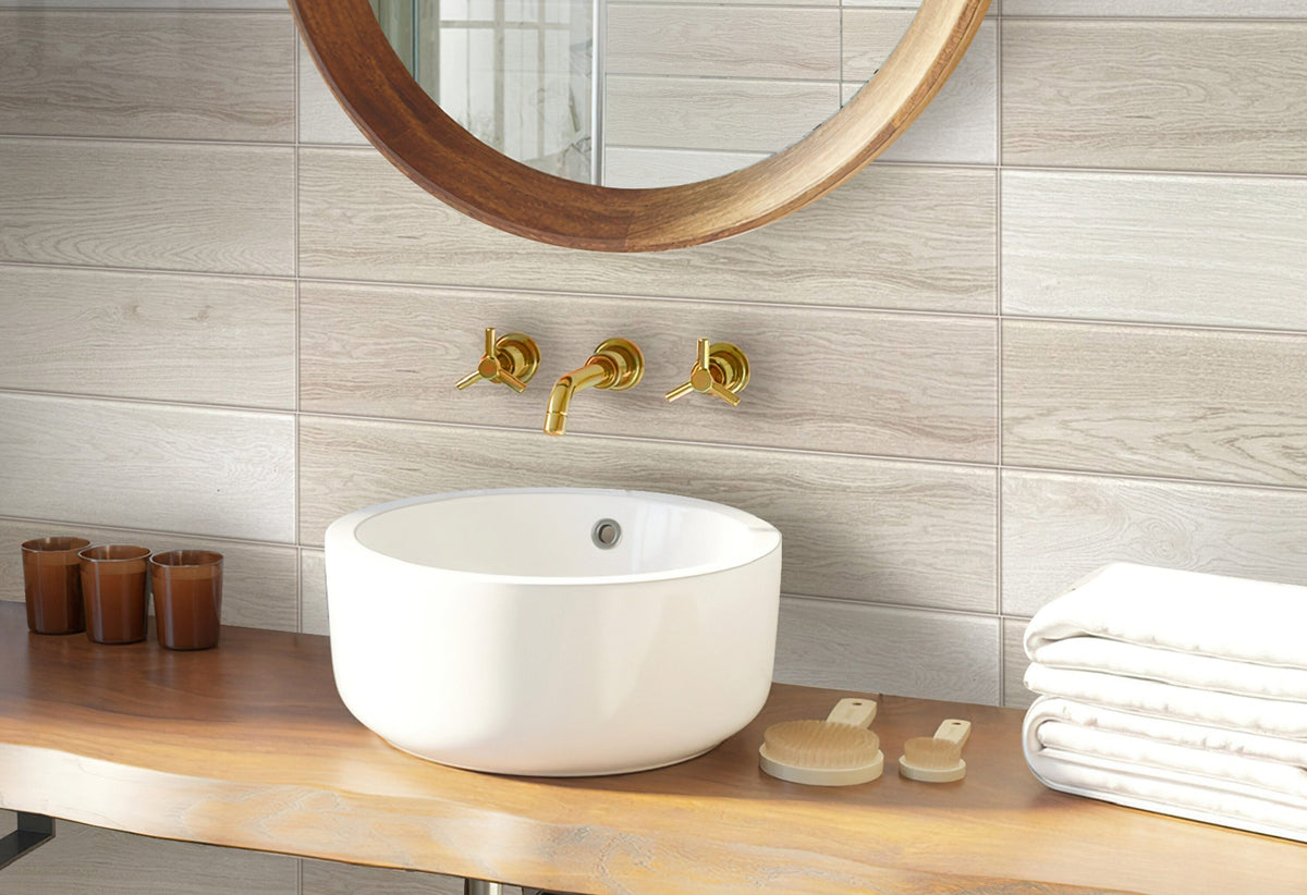 Apollo Tile Beige 8-in x 48-in Matte Porcelain Marble Look Tile (13.054-sq. ft/ Carton)